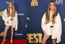 Jennifer Lopez’in Mini Etek Tercihi AFI Festivali’nde Dikkat Çekti!